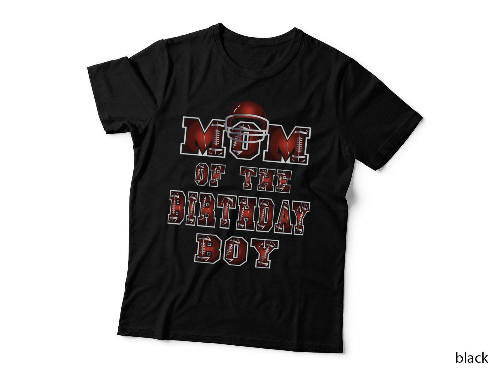 Mom of the Birthday Boy American Football T-Shirt, Sports Theme