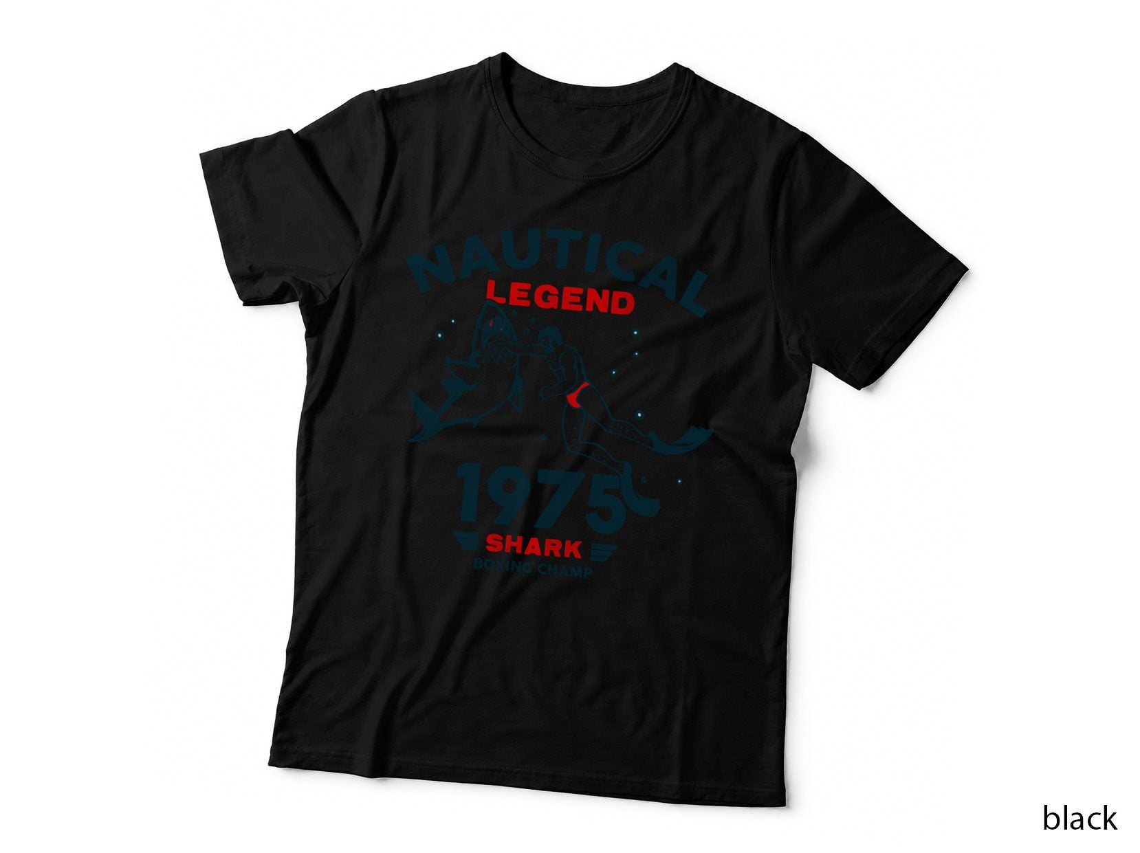 Nautical Legend Shark Boxing Champ 1975 T-Shirt