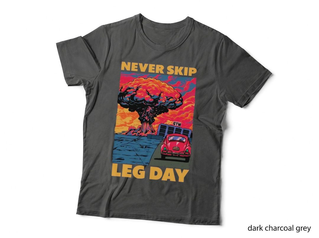 Never Skip Leg Day Weightlifting Bodybuilding Gym Muscle T-Shirt