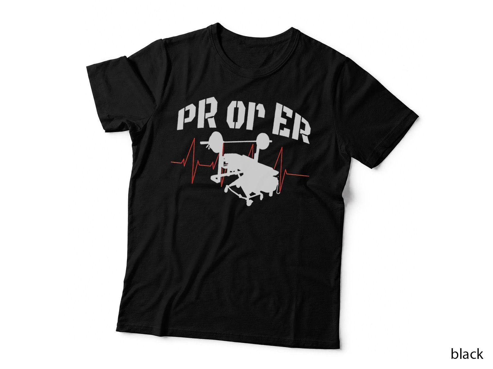 PR or Er Weightlifting Bodybuilding Fitness Gym, Workout Lover T-Shirt