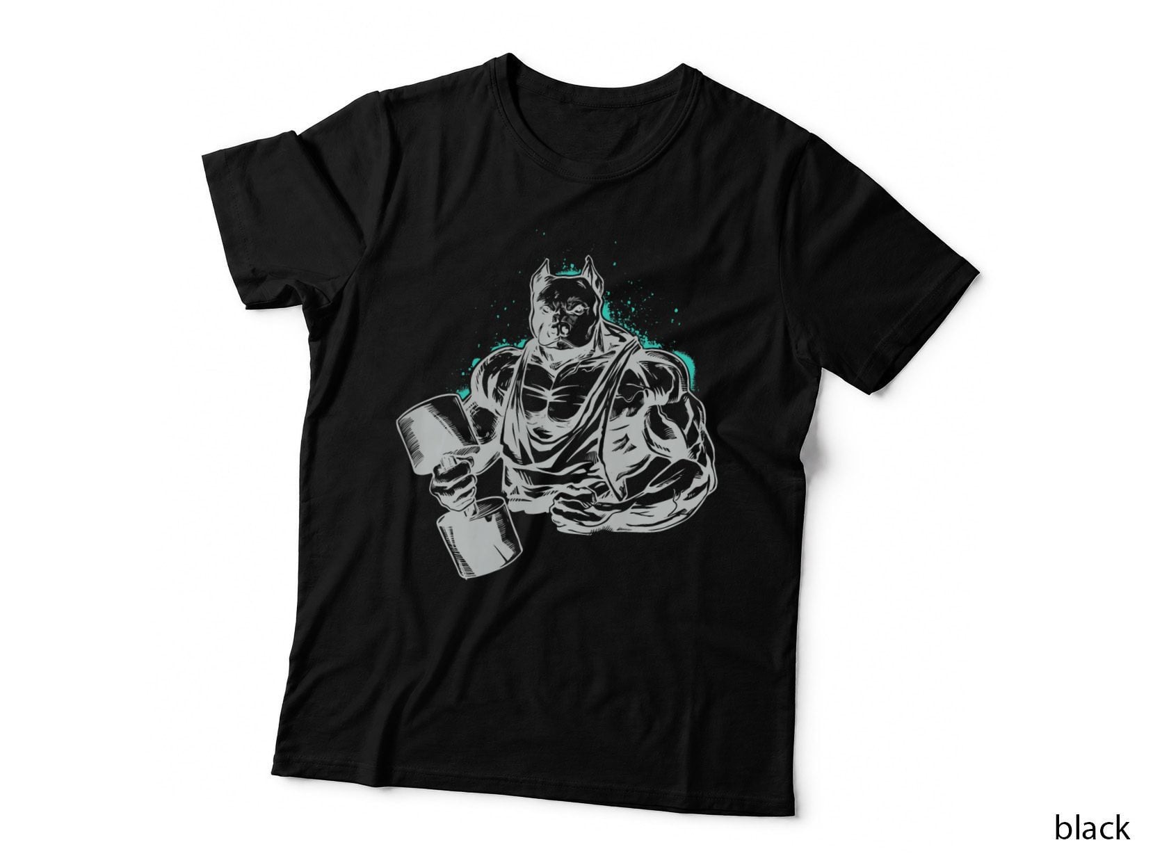 Pitbull Gym Bodybuilding Motivation, Workout Lover Design T-Shirt