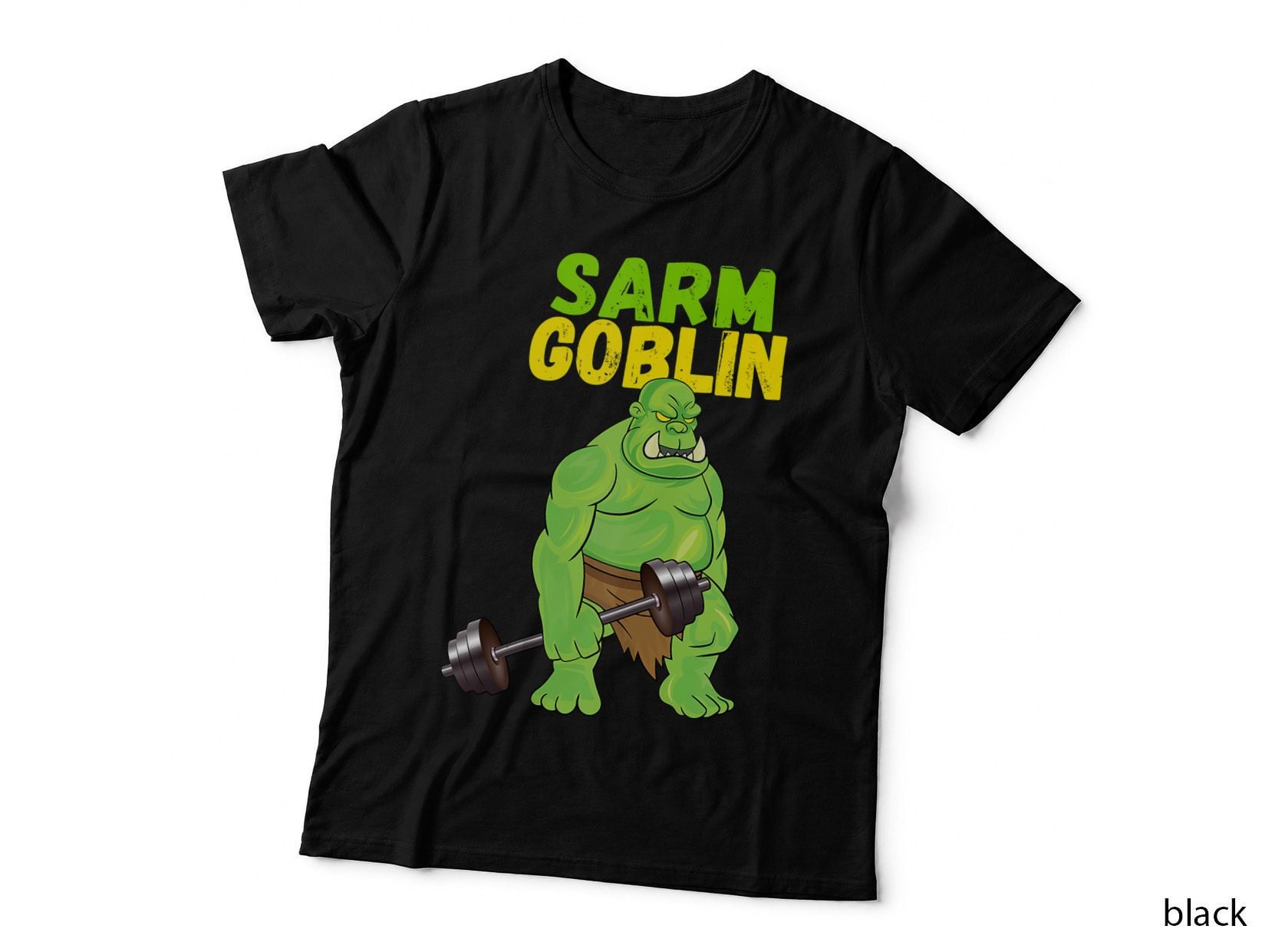 Sarm Goblin Funny Body Building Gym Muscles Workout, Fitness Training T-Shirt