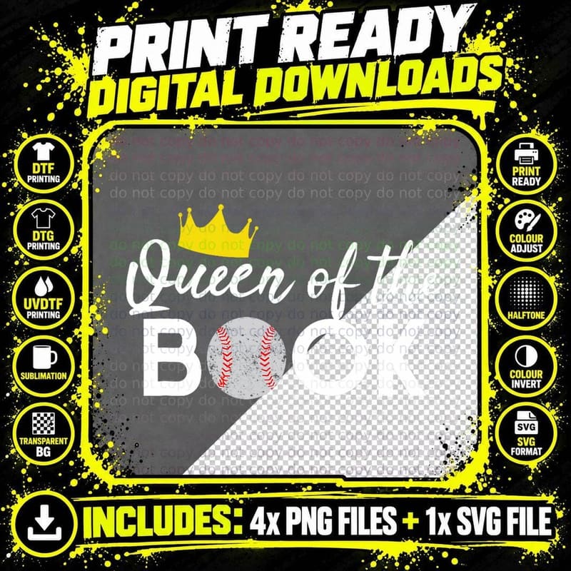 Scorekeeper Baseball Team Scorebook Queen T-Shirt Png SVG Digital Bundle