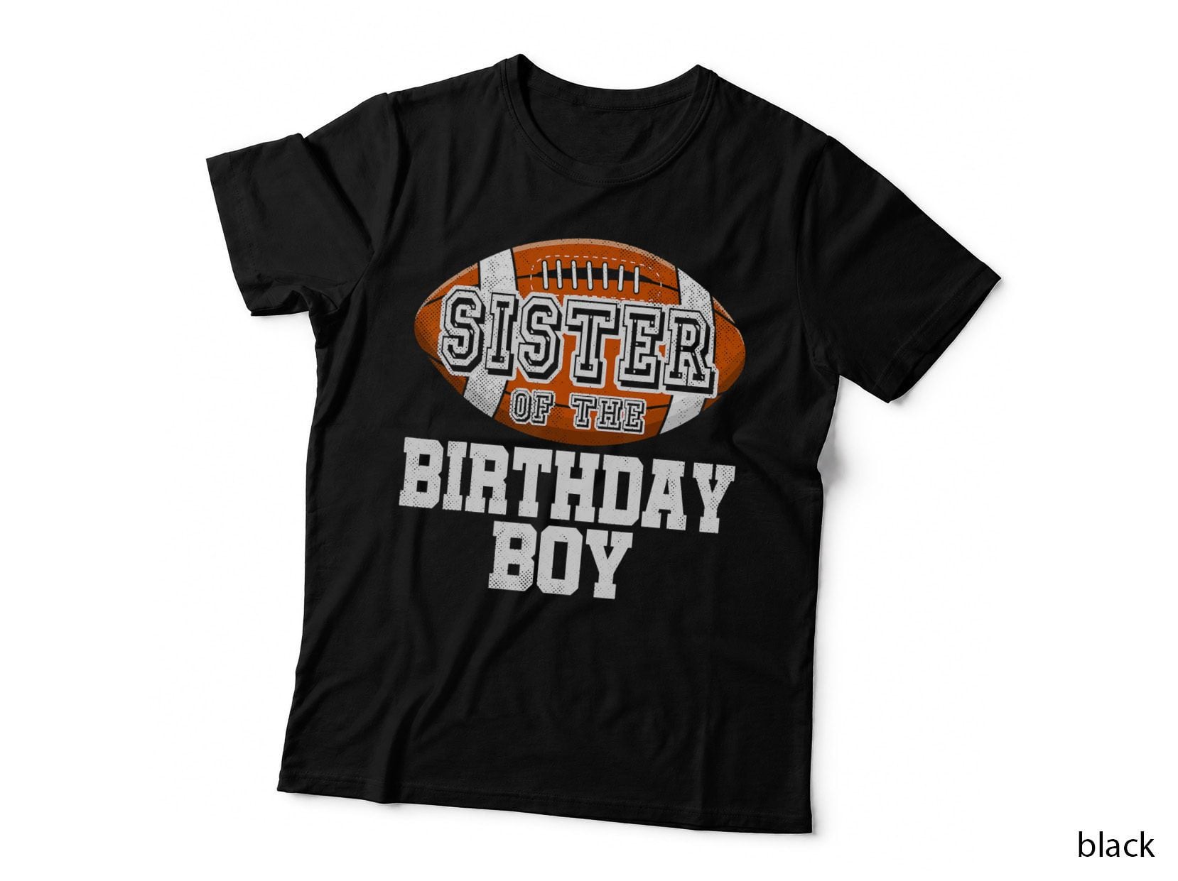 Sister of the Birthday Boy Football Player T-Shirt, Vintage Retro