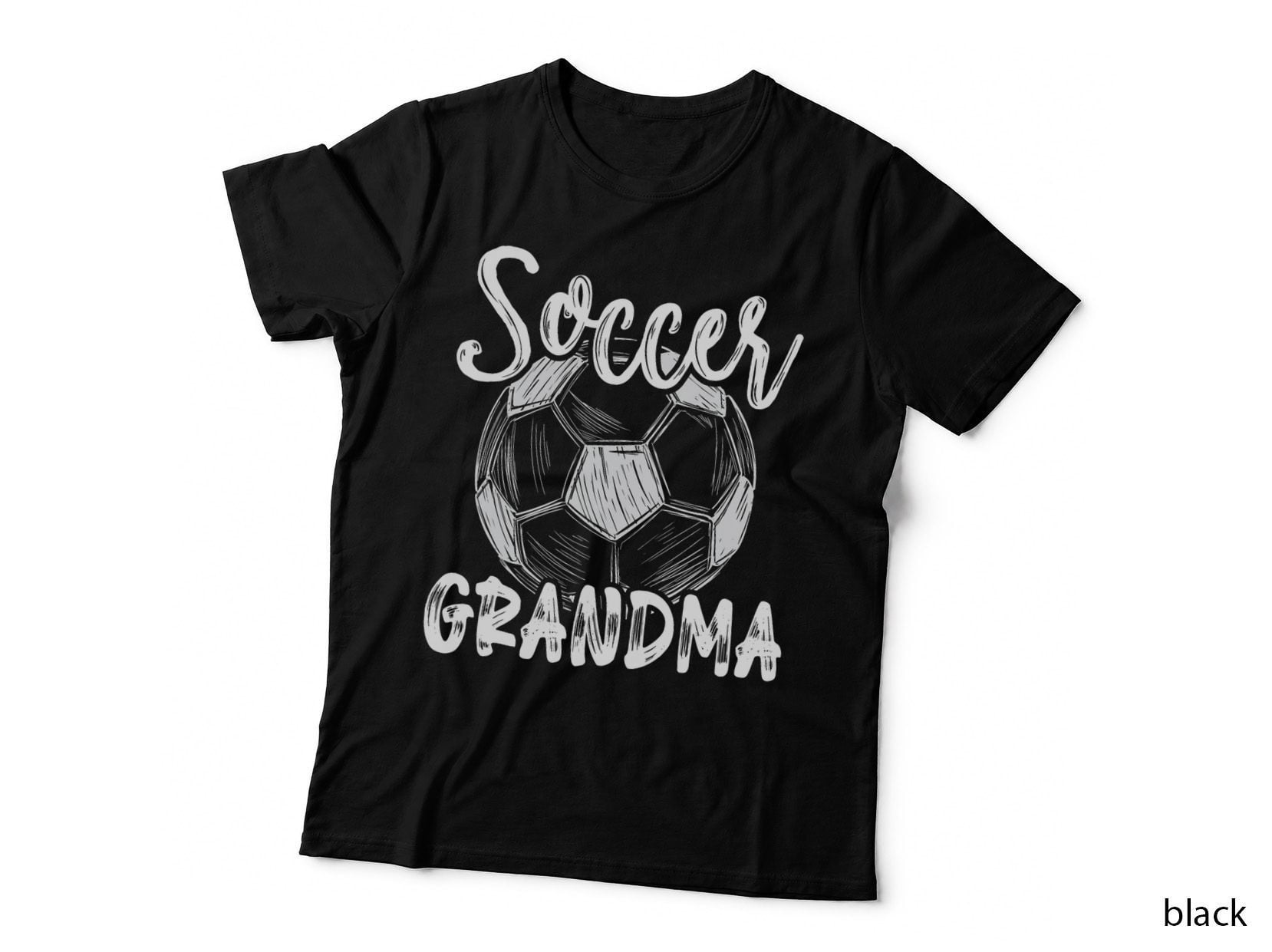 Soccer Grandma Women Family Matching Team Player Soccer Ball T-Shirt