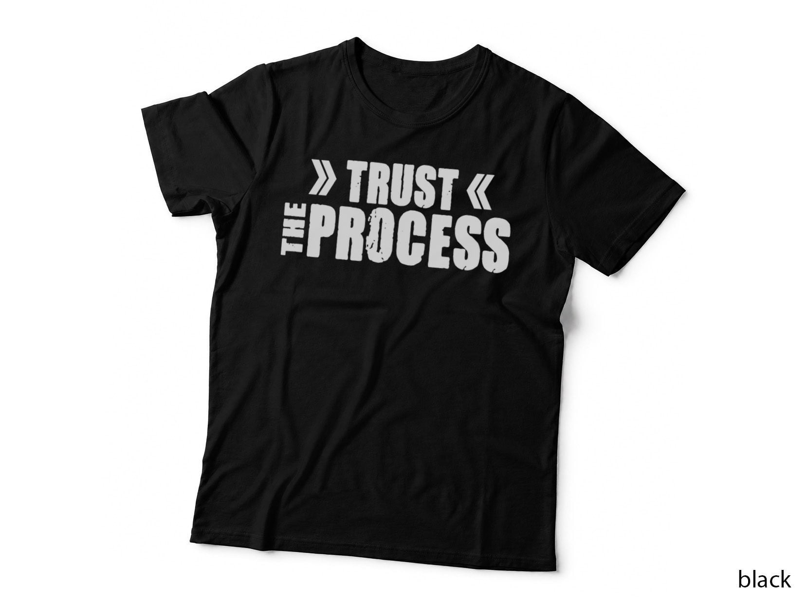 TRUST THE Process D690 Gym Fitness Workout Weightlifting T-Shirt