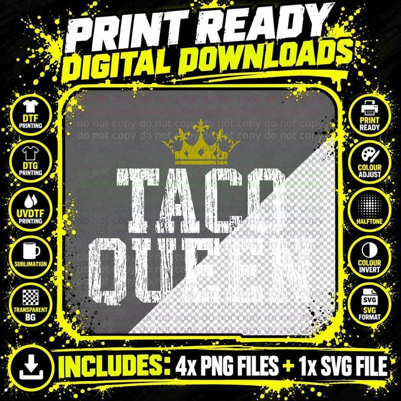 Taco Mexican Sports Gift Basketball Taco T-Shirt Png SVG Digital Bundle