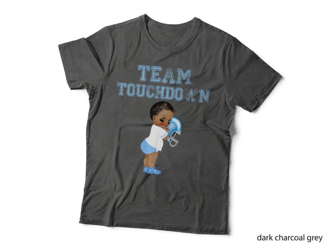 Team Touchdown Boy Gender Reveal Baby Shower Football Tutu, Cool Design T-Shirt
