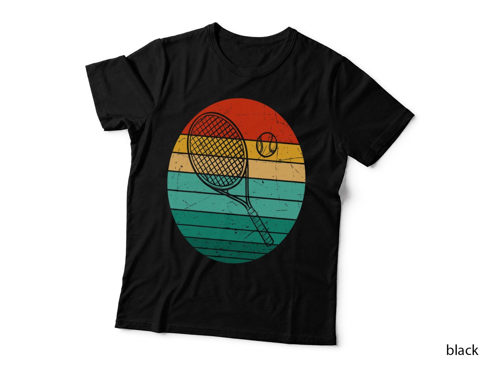 Tennis Player S Sunset Tennis Racquet & Ball Coach T-Shirt