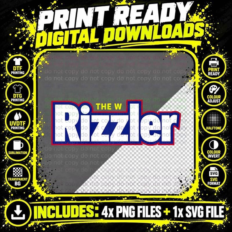 The W Rizzler for the Rizz God, Gift T-Shirt Png SVG Digital Bundle