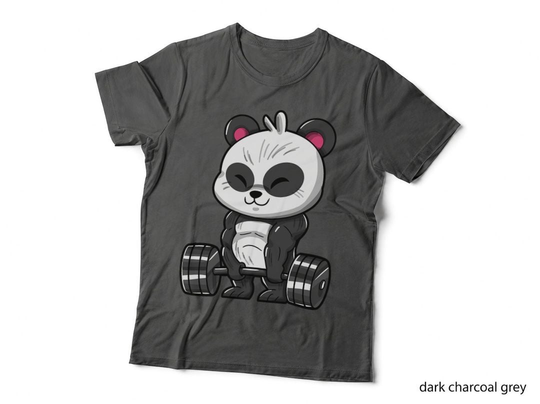 Weightlifting Panda Workout Bodybuilder Fitness Gym Panda T-Shirt