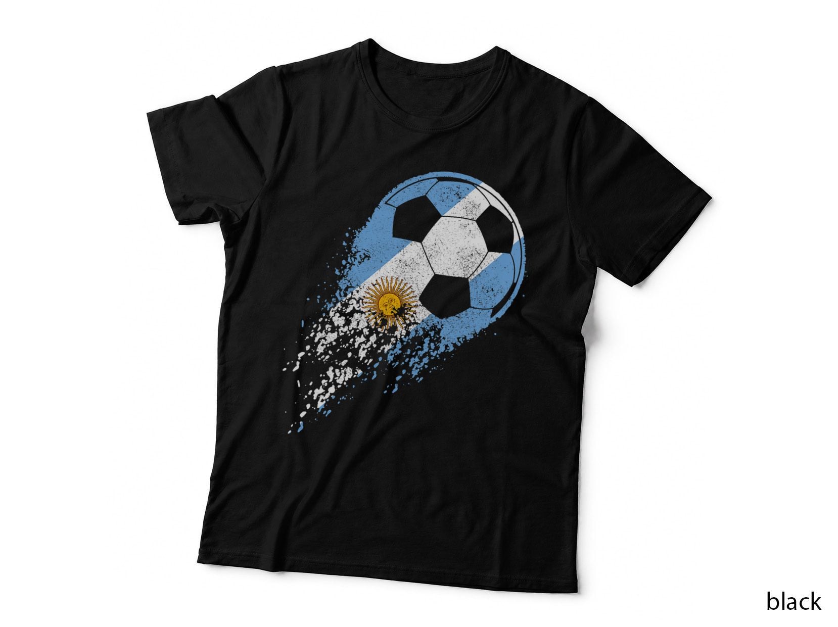 Argentina Soccer Argentinian Flag Pride Soccer Player T-Shirt