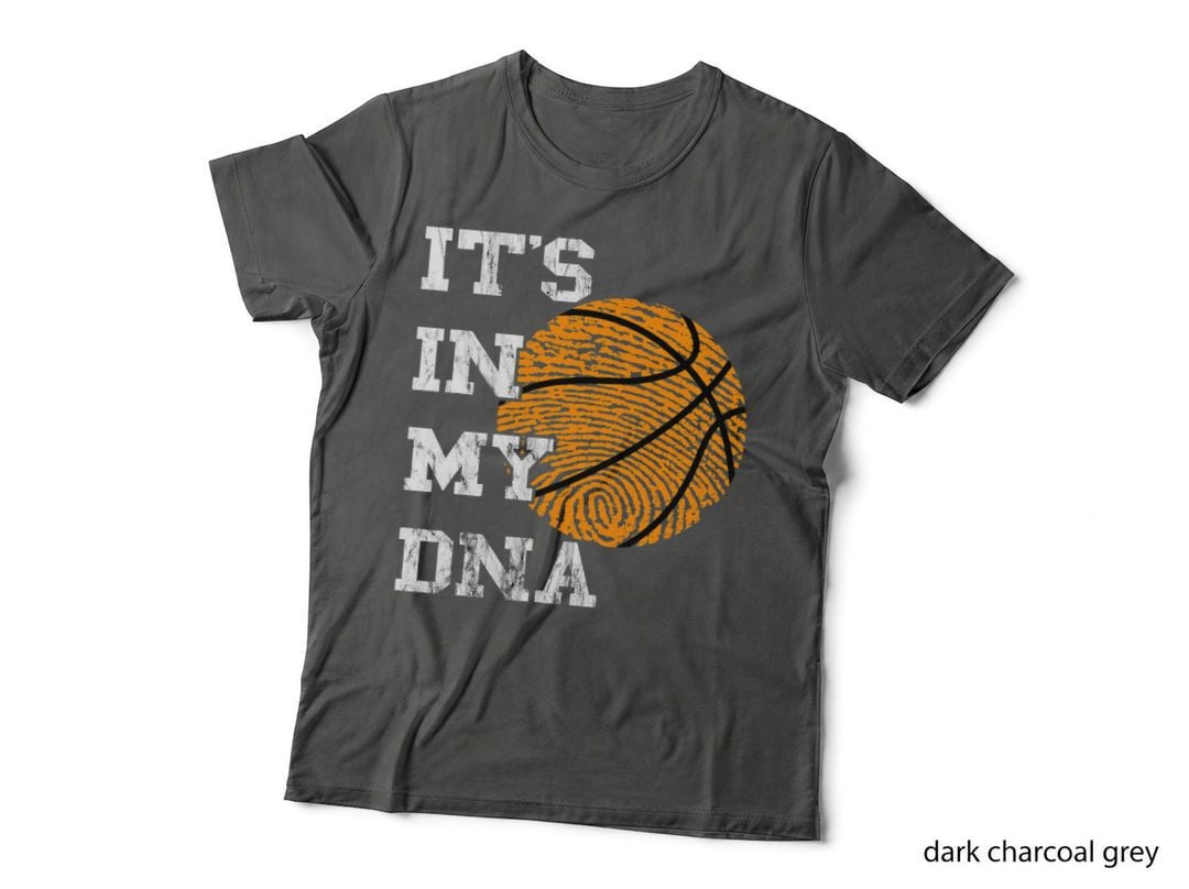 Basketball It's in My DNA Fingerprint Playing Basketball T-Shirt