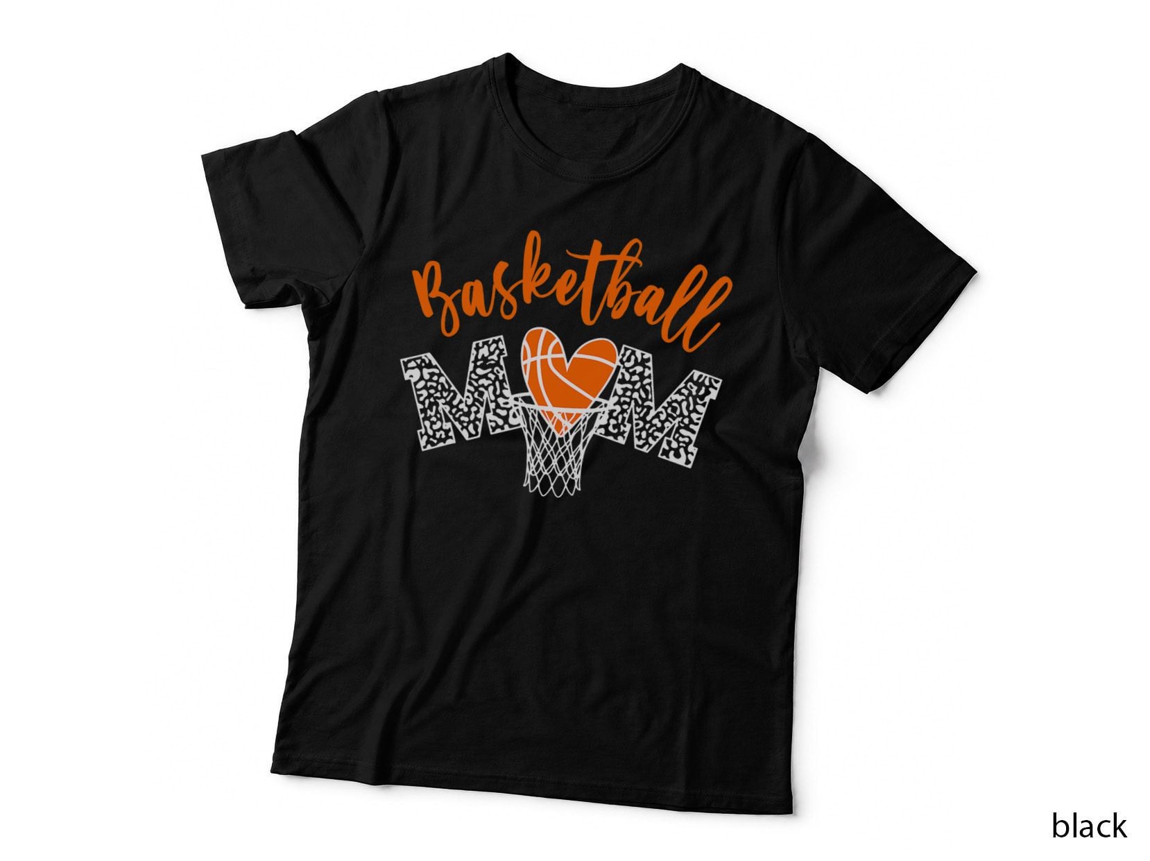 Basketball Mom Cute Novelty Distressed Gift Women T-Shirt