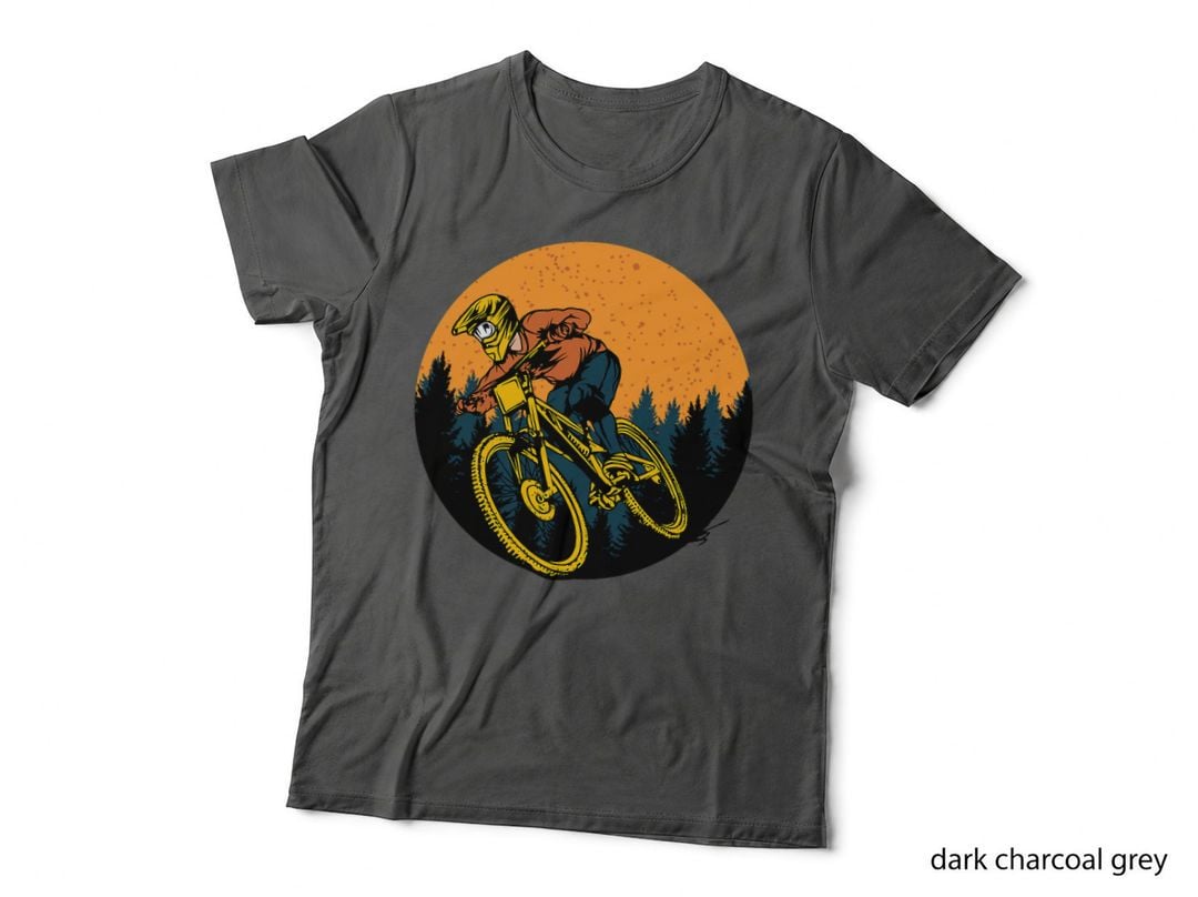 Bicycle MTB Biking Cycling and Downhill Biker Mountain Bike T-Shirt