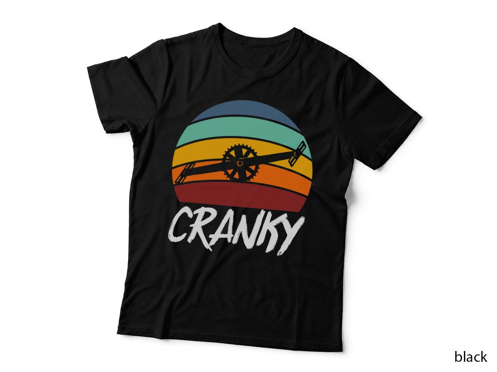 Cranky Bike BMX MTB Biking Cycling Retro Vintage T-Shirt