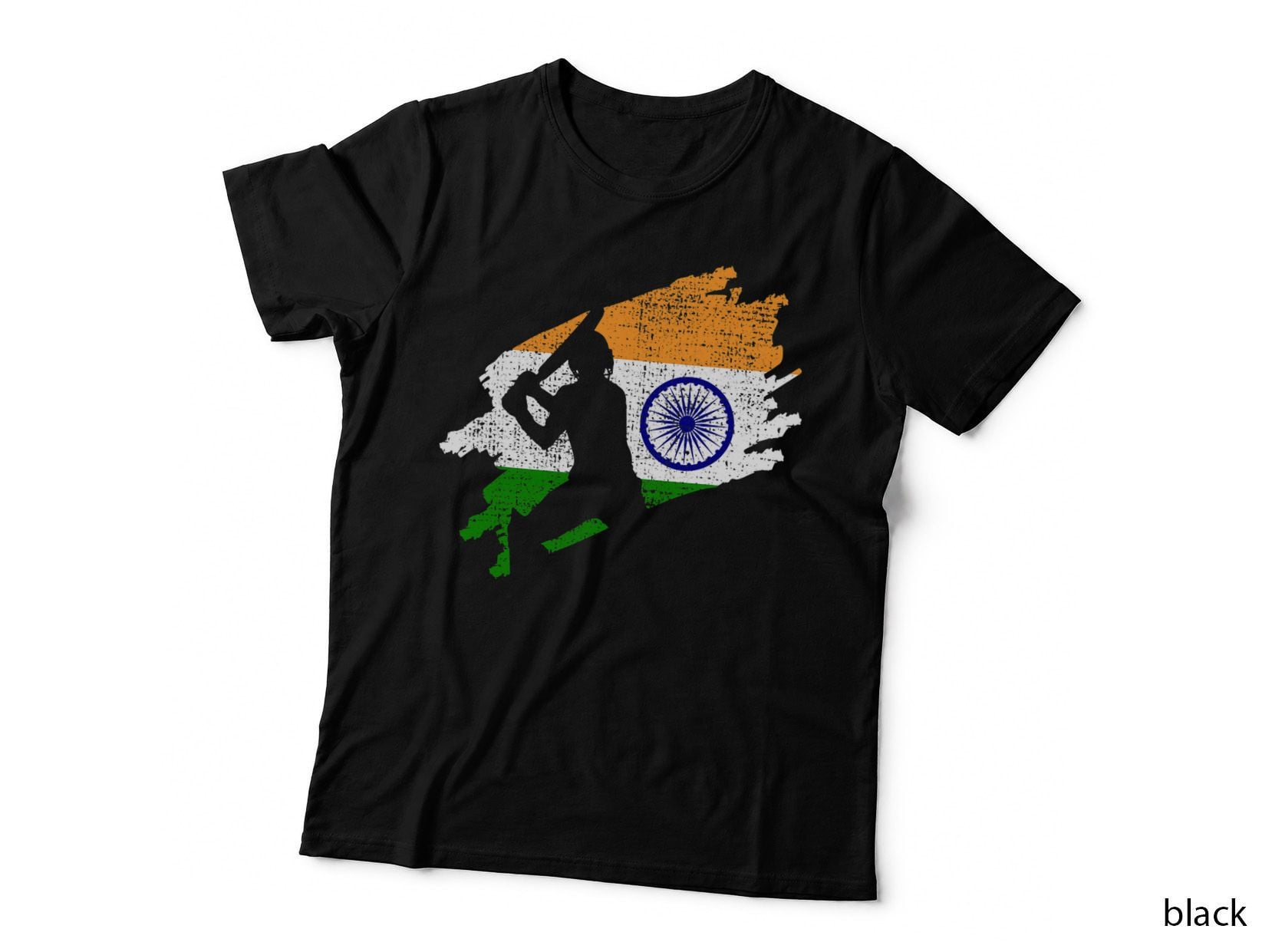 Cricket India Flag Jersey Vintage Gift T-Shirt
