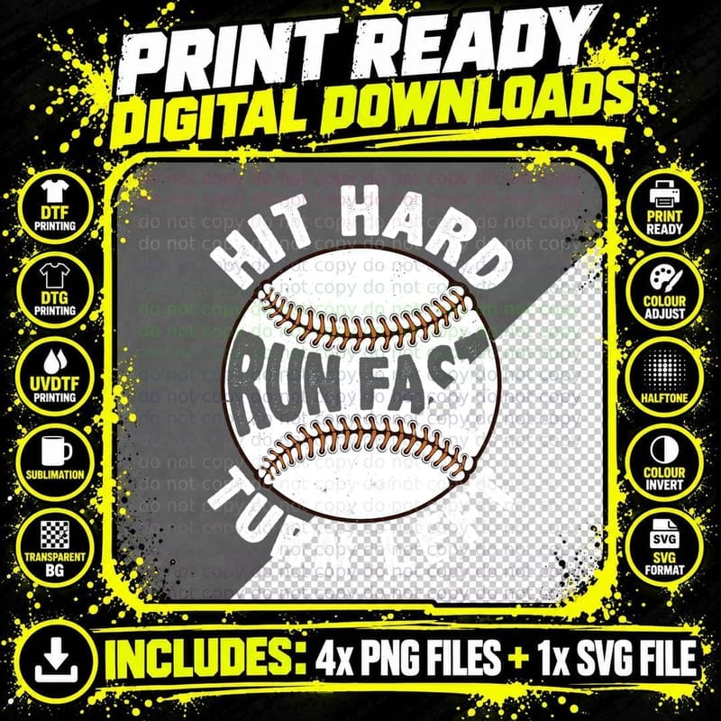 Cute Baseball for Men Women Pitcher Catcher Player Png SVG Digital Bundle