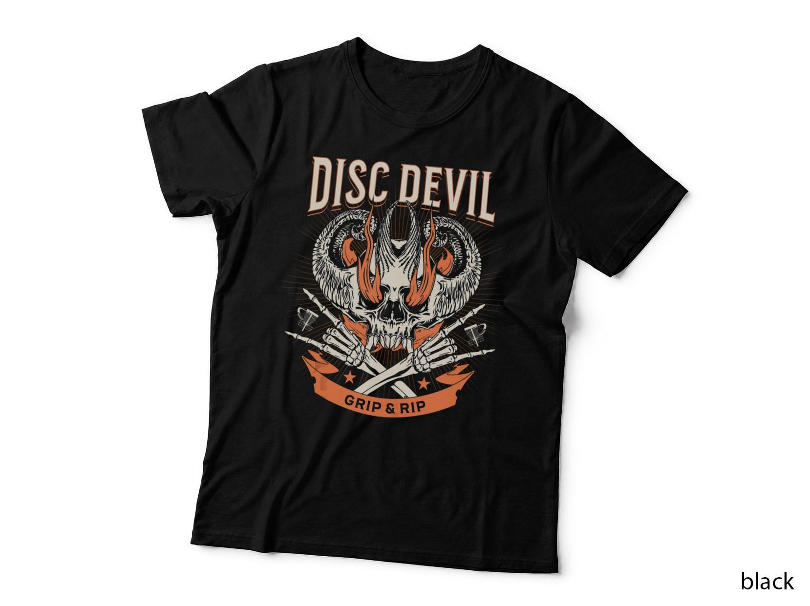Disc Golf Devil Golfing Golfer Lover Gift Fan T-Shirt