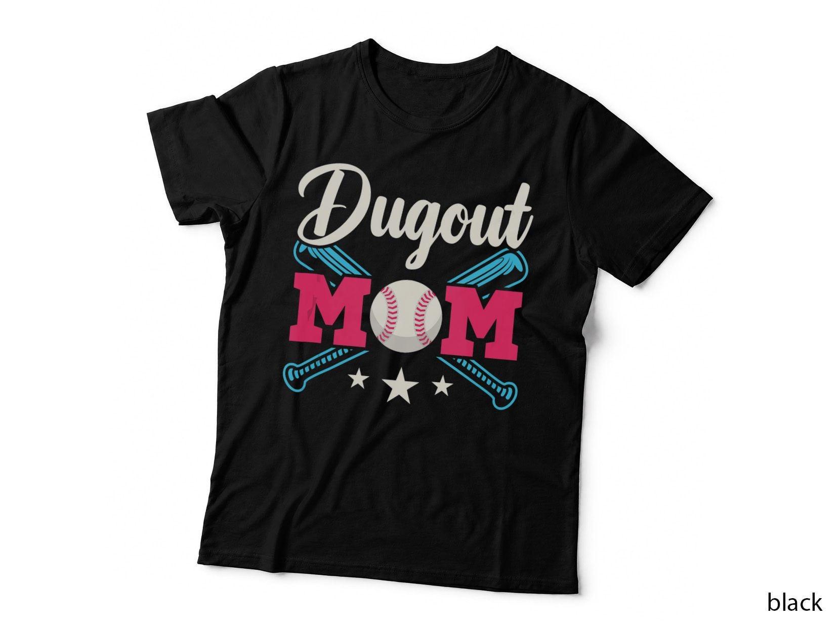 Dugout Mom Baseball Parent T-Ball Gift Lover T-Shirt