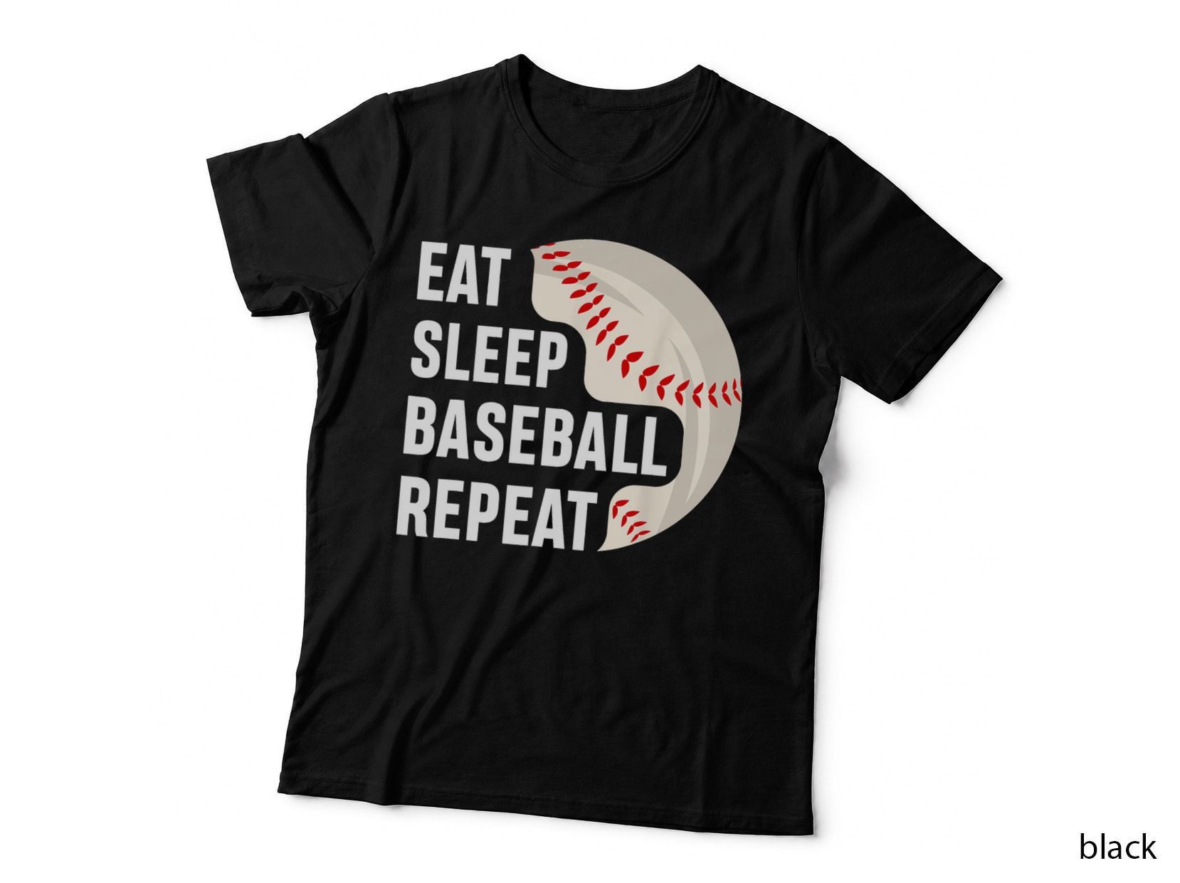 EAT SLEEP Baseball Repeat Baseball Player Baseball T-Shirt