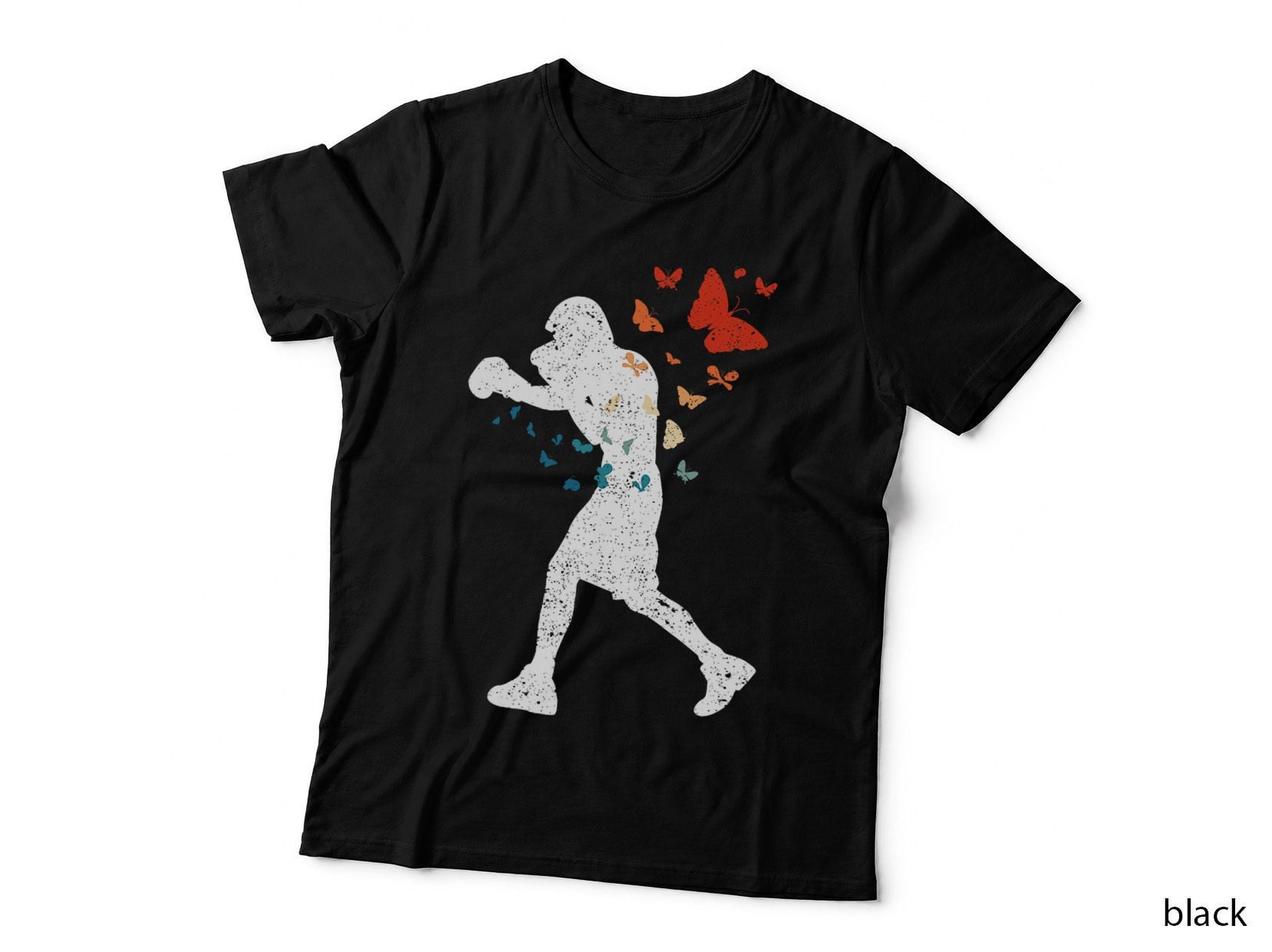 Float Like Butterfly Sting Bee Boxer Love Boxing Silhouette T-Shirt