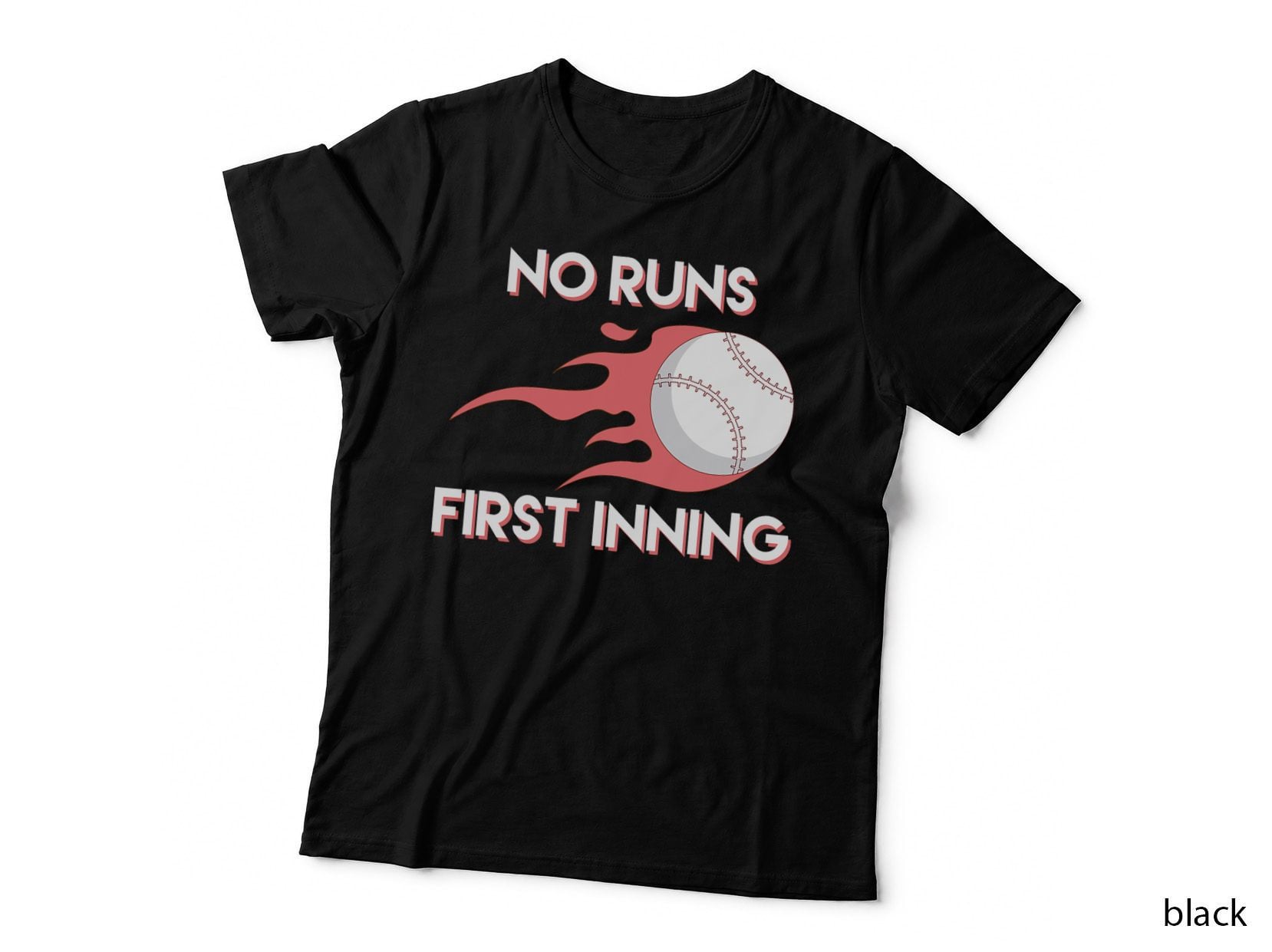 Funny Baseball Betting Gambling No Runs First Inning T-Shirt