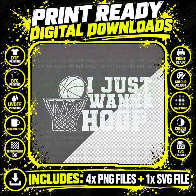 Funny Basketball Tee Quote Sayings Graphic T-Shirt Png SVG Digital Bundle