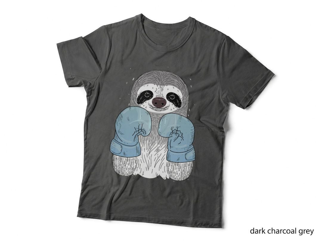 Funny Boxing Sloth Boxer Fight Gift Lover Fan T-Shirt