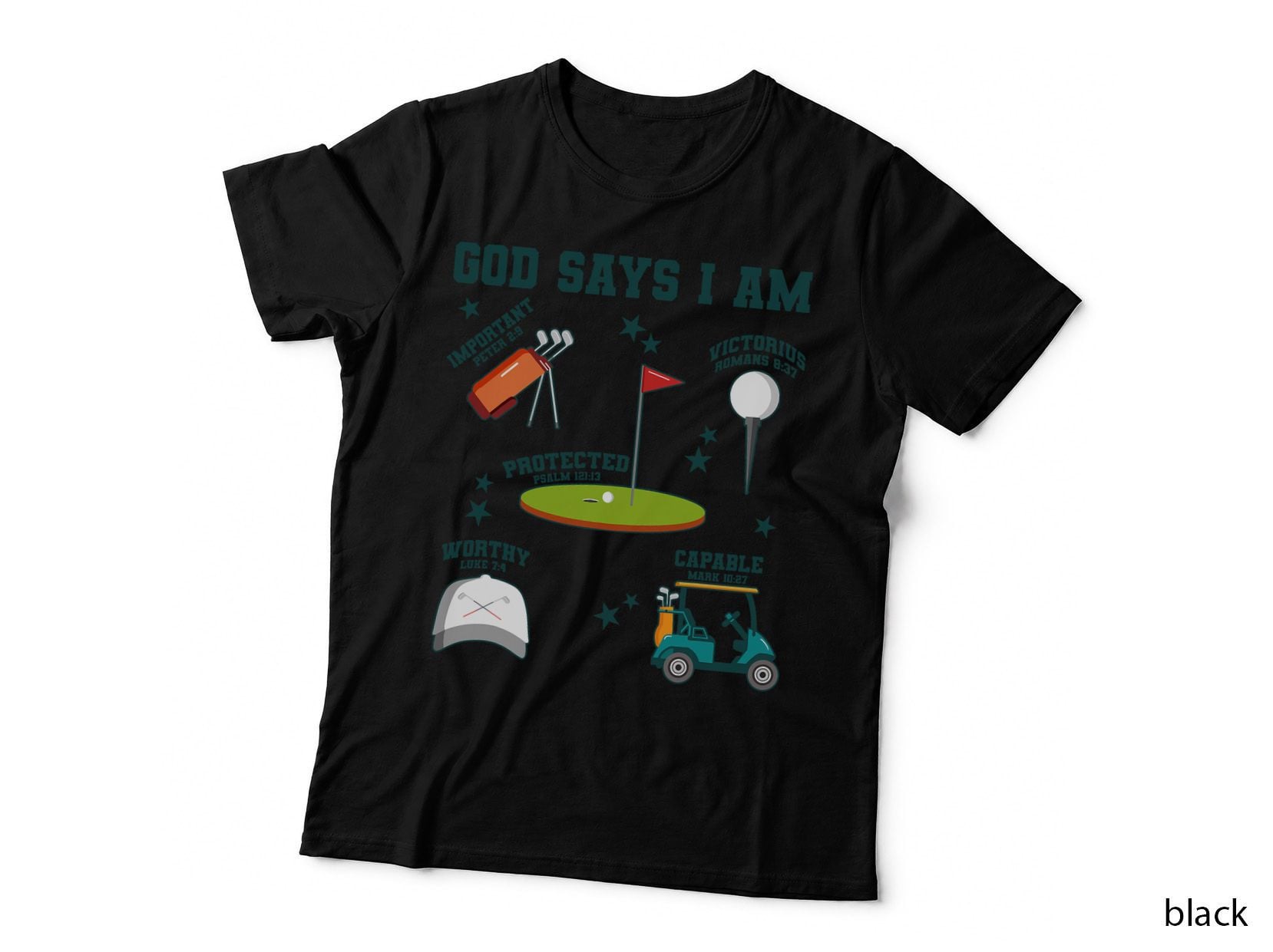God Says I Am Golf Lover Men Women Christian T-Shirt