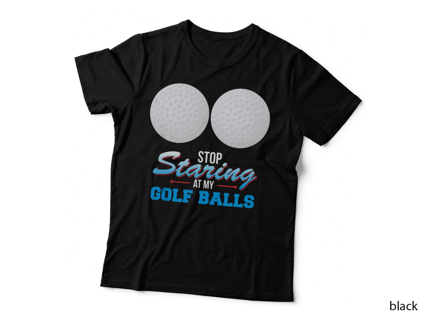 Golf Ball Boobies Funny Golfing Golfer Lover Gift Fan T-Shirt