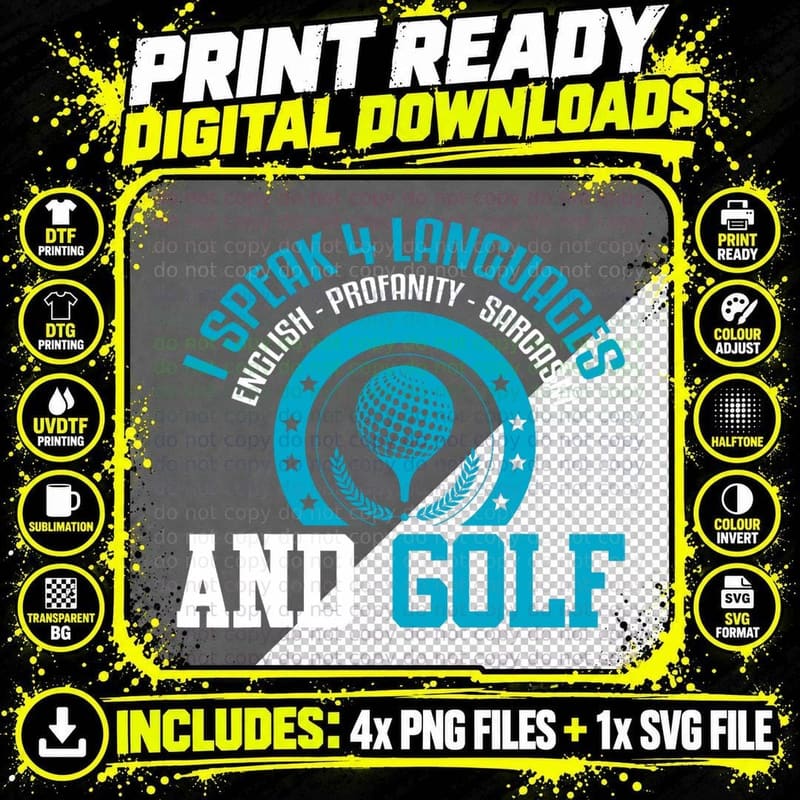 Golfer Shirt Funny Sarcastic Joke Golfing Sport Golf Png SVG Digital Bundle