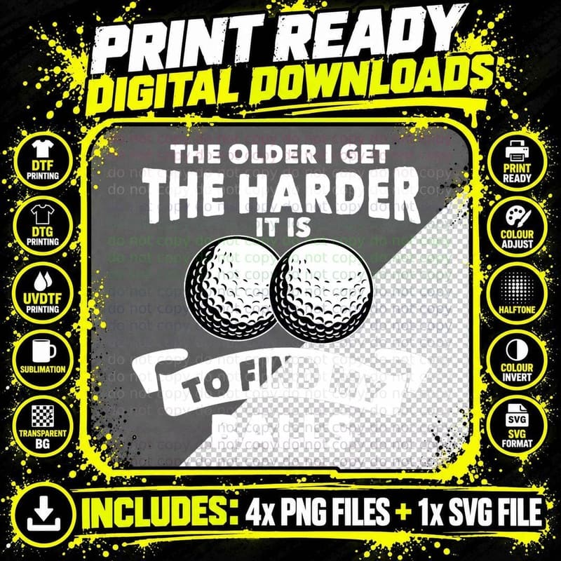 Great Golf Gift Golfer Course Sayings Golfing Gentlemen Png SVG Digital Bundle