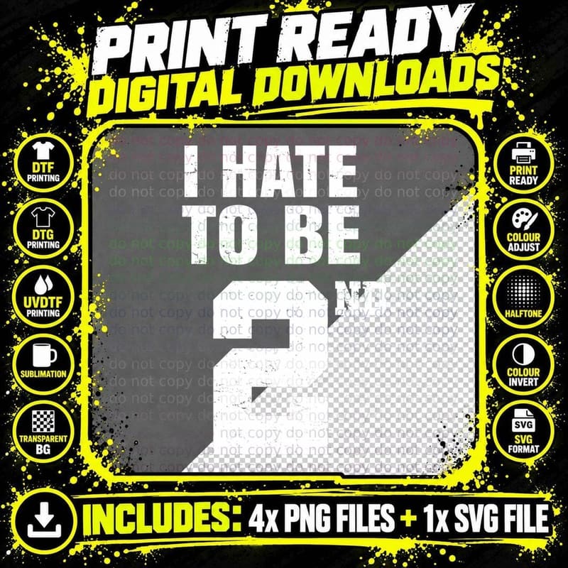 Gym Joke I Hate to Be Second Place 2nd Trophy Workout Png SVG Digital Bundle