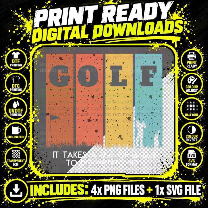 I Takes a Lot of Balls Manolo Funny Golf Gift for Png SVG Digital Bundle