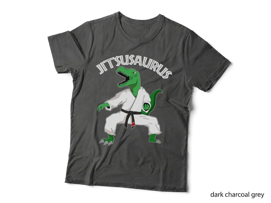 Jiu Jitsu Brazilian Martial Arts Fighter T Rex Dinosaur Gift T-Shirt