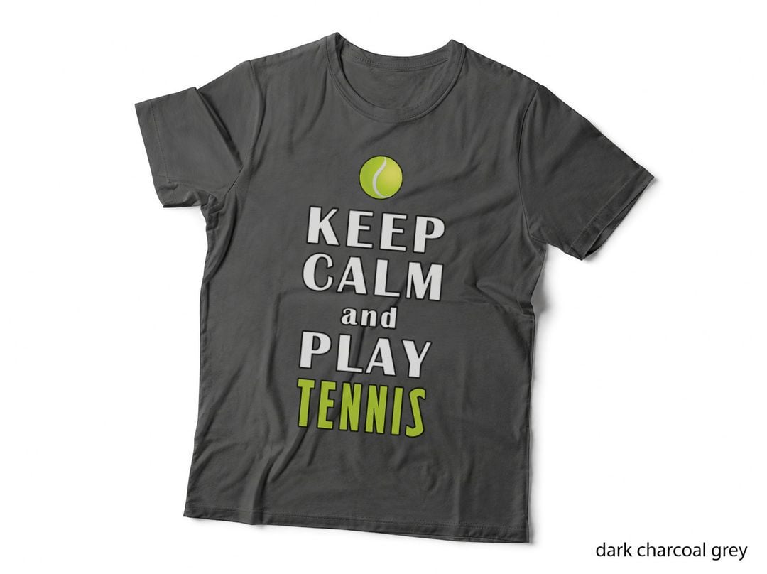 Keep Calm and Play Tennis Funny T-Shirt