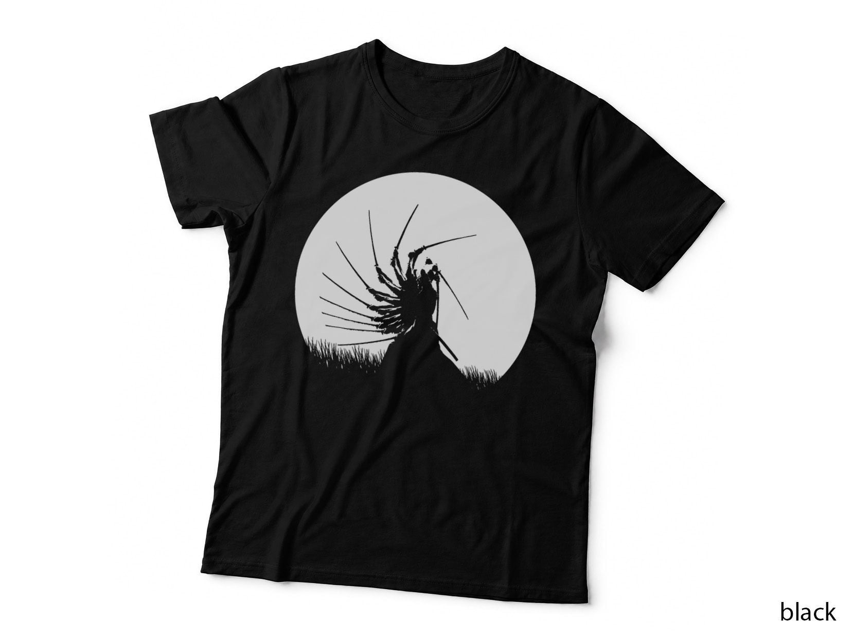 Kendo Shinai Aikido Moon Japan Martial Arts Fighter T-Shirt