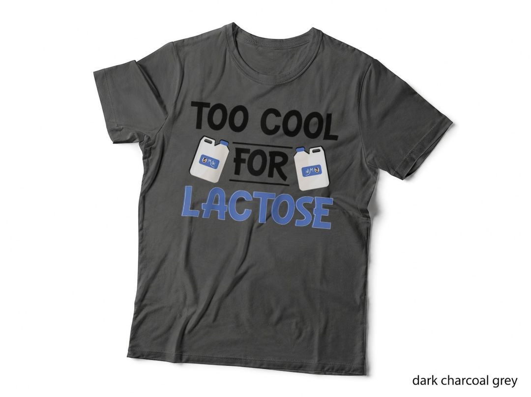 Lactose Intolerant Dairy Free, Fun Graphic Apparel Wear T-Shirt