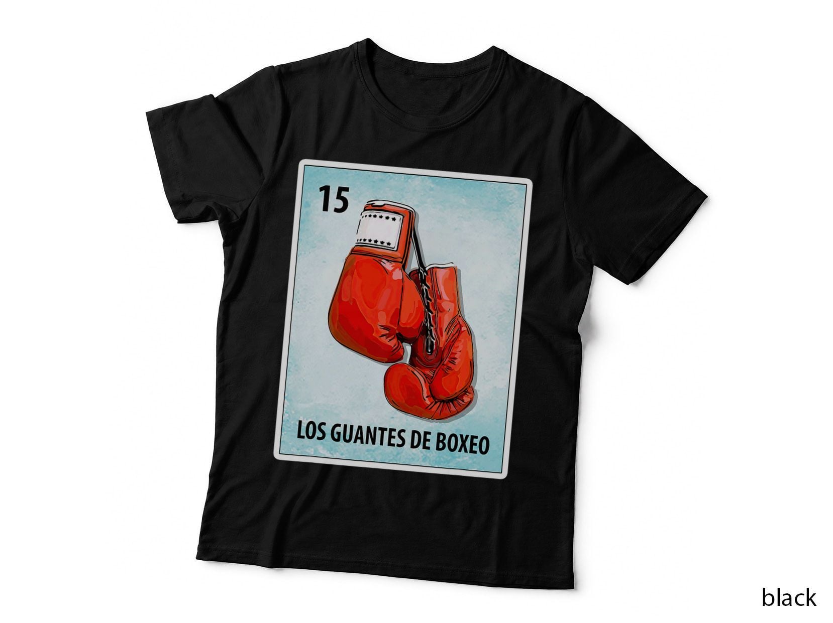 Los Guantes De Boxeo Mexican Boxing Gloves Cards T-Shirt