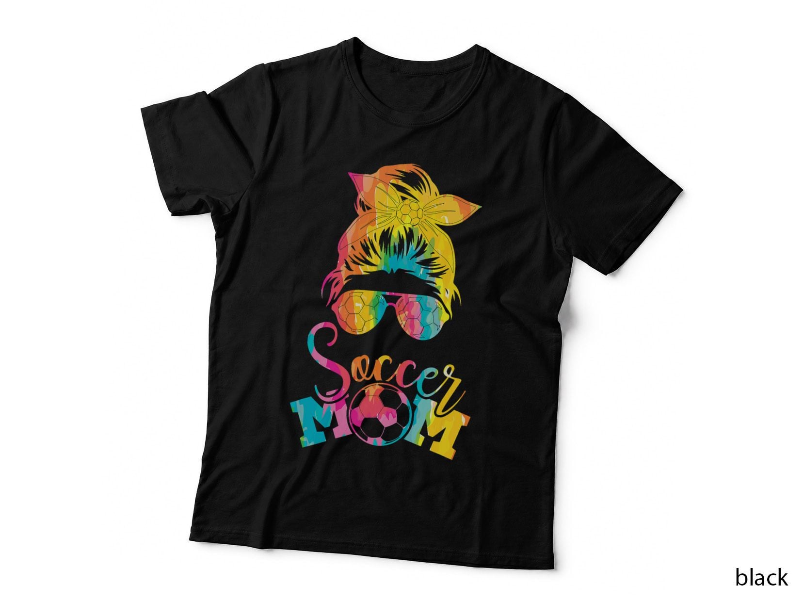 Mama Soccer Stuff Moms Player Tie Dye Soccer Mom T-Shirt
