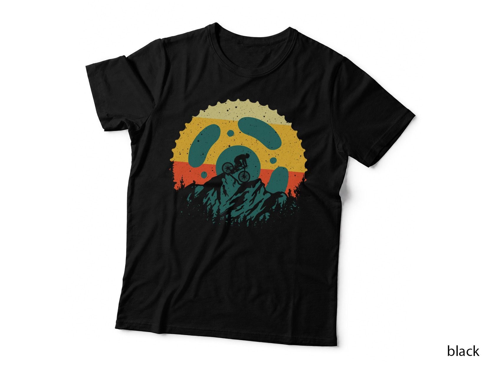 Mountain Bike Art for Men Women Cycling Trail Biker MTB T-Shirt