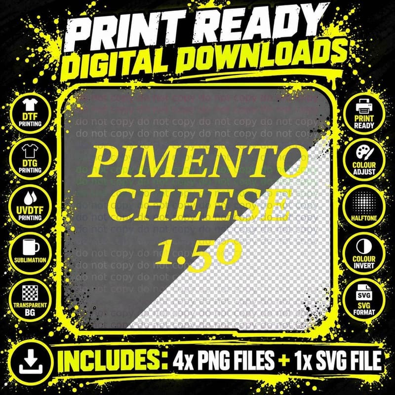 Pimento Cheese Golf Dad T-Shirt Png SVG Digital Bundle