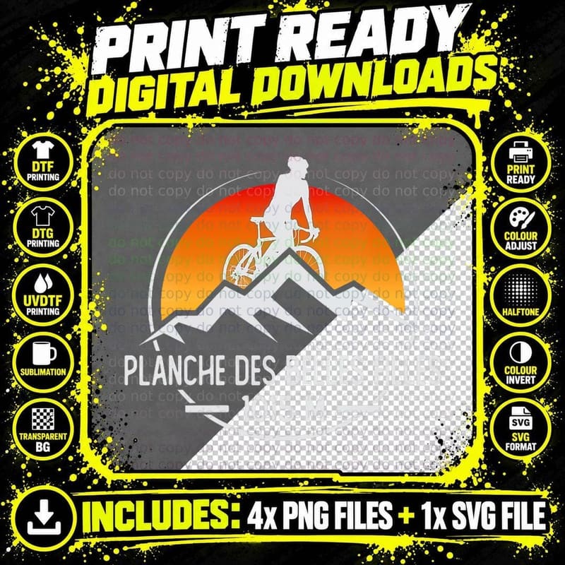 Planche Des Belles Filles Cycling Bike Souvenir T-Shirt Png SVG Digital Bundle