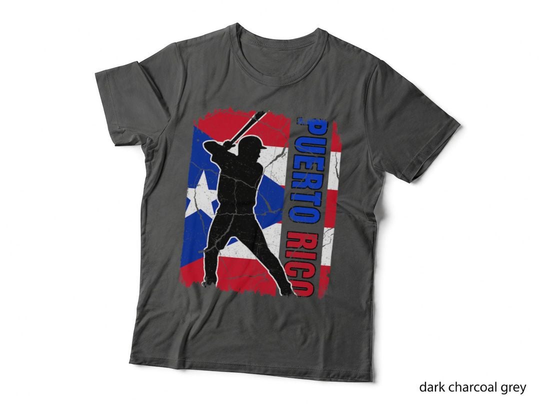 Puerto Rican Baseball Player Puerto Rico Flag Baseball Fans T-Shirt