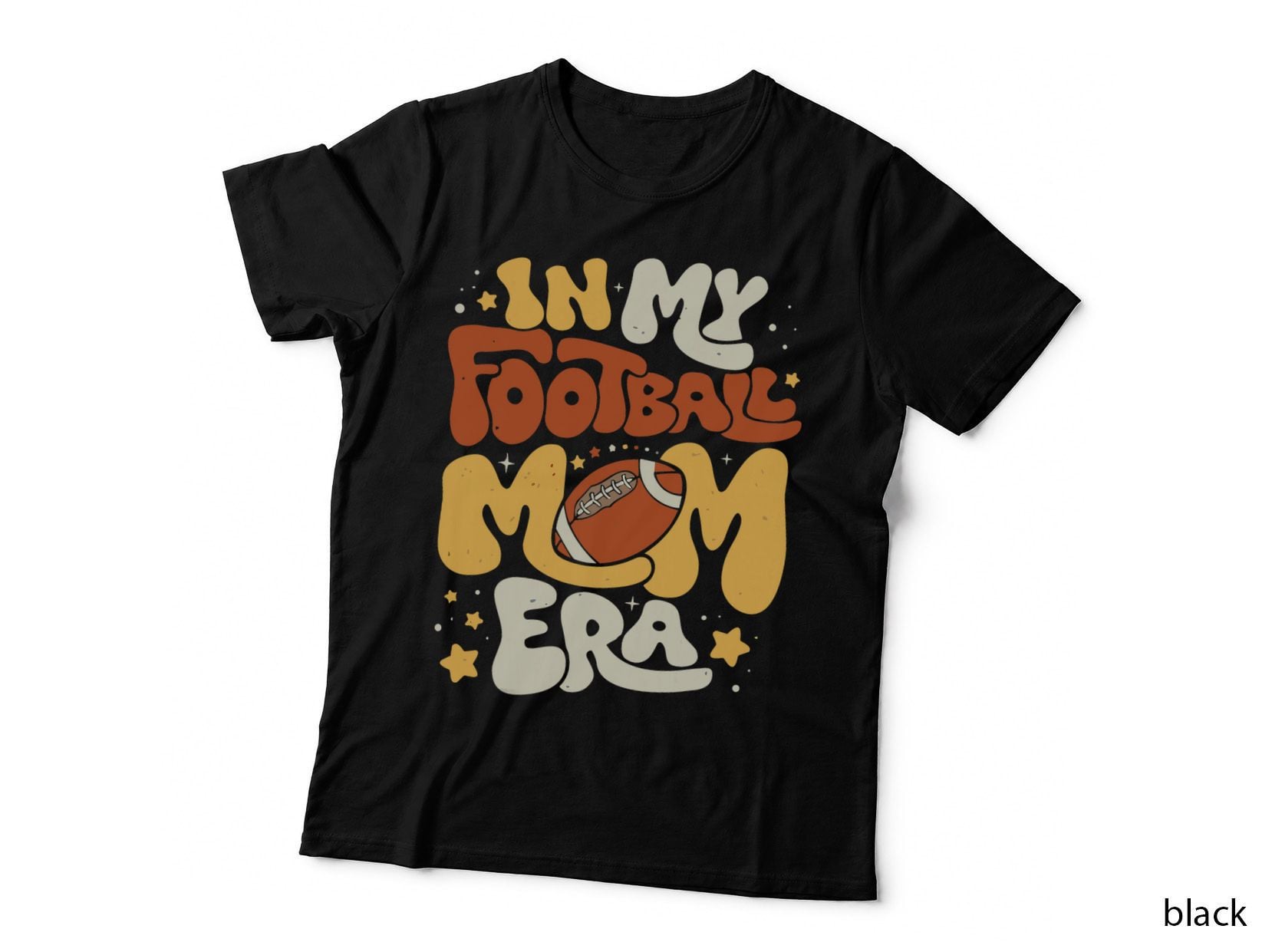 Retro in My Football Mom Era Football Mama Women T-Shirt