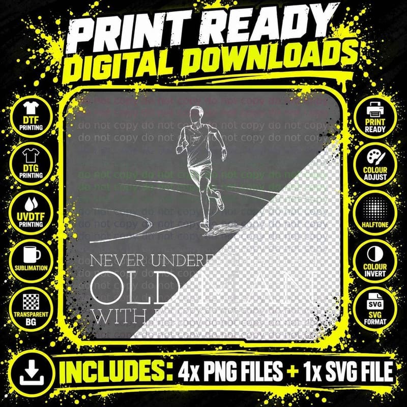 Runner Run Marathon Marathoner Jogger Sport T-Shirt Png SVG Digital Bundle