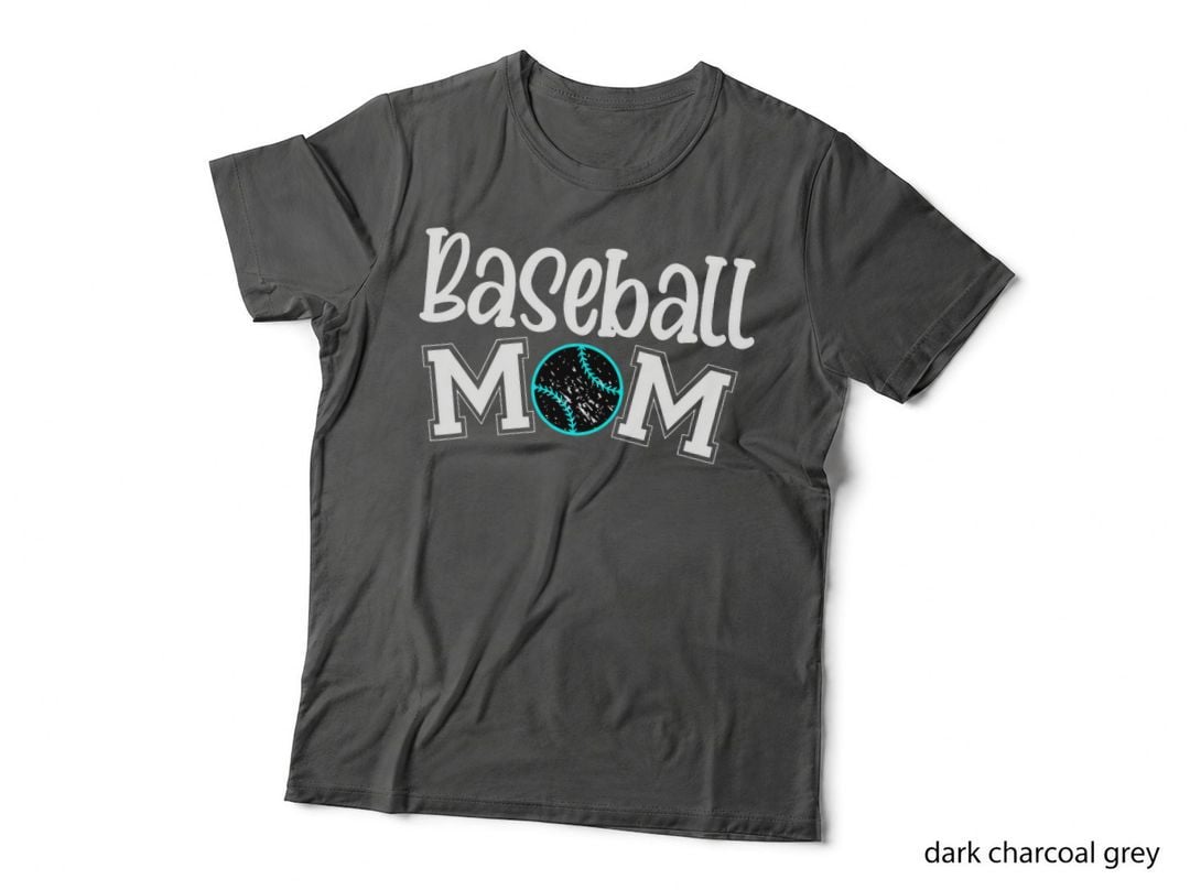 Softball Baseball Mom Tee Mother's Day Baseball Heart Mom T-Shirt