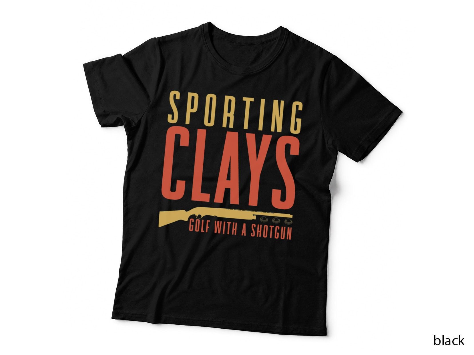 Sporting Clays Golf with a Shotgun Clay Trap Skeet Shooting T-Shirt