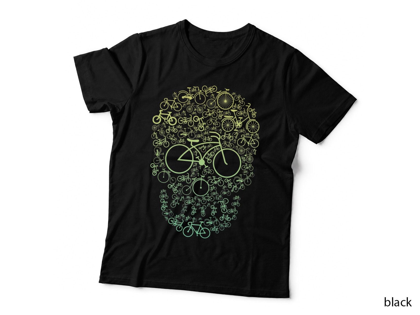 Sports Bicycling & Cycling - Funny Bicycle Sugar Skull T-Shirt